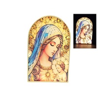 21CM MOTHER MARY W/BABY LIGHT