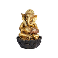 RESIN GANESH FOUNTAIN 26X26X39CM