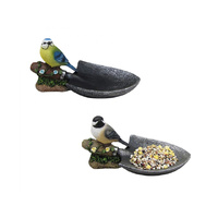RESIN BIRD FEEDER 2ASST 28.5X14.5X13CM