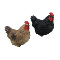 RESIN HEN 7CM 2ASST SOLD QTY6