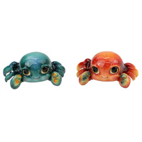 15CM MARBLE CUTE CRAB 2ASST