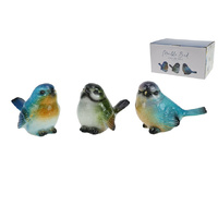 9X7.5CM MARBLE BIRD 6ASST SOLD QTY12