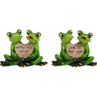 9X12CM FROG LOVER COUPLE MARBLE 2ASST