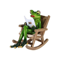 14X12CM ROCKING CHAIR FROG