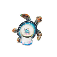 RESIN TURTLE WATER GLOBE 9X9.5CM SOLD QTY 4