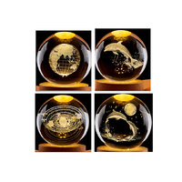 CRYSTAL BALL 6CM USB ROTATION