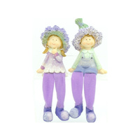LAVENDER HEAD SHELF SITTERS SOLD QTY4