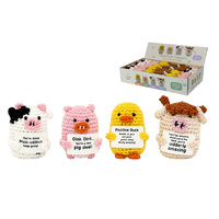 7CM CROCHET FARM ANIMALS 4ASST UN24