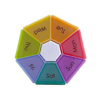 HEPTAGON PILL BOX 10.3X10.3X5CM