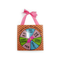 *DOOR SIGN SPINWHEEL 29x29CM