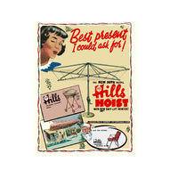 TIN SIGN-HILLS HOIST