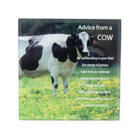 PLQ ADVICE FROM A COW 15X15CM