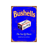 TIN SIGN BUSHELLS TEA