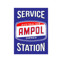 TIN SIGN AMPOL SERVICE STATION
