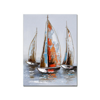 SAILING HAND PAINTING 30X40CM