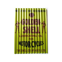 SIGN GOLDEN SHELL 30X40CM