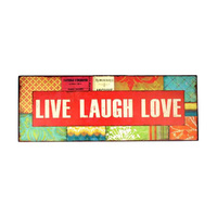 WALL DECO LIVE LOVE LAUGH 40CM