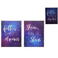 40X30CM DREAMS CANVAS/FLASH 2ASST