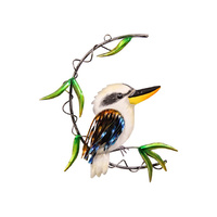 28CM METAL KOOKABURRA WALL ART QTY 4