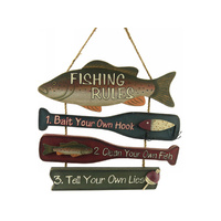 FISHING RULES PLAQUE