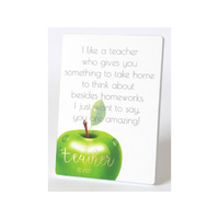 BEST TEACHER PLAQUE AMAZING