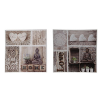 40CM BUDDHA W/MANDALA CANV 2ASST QTY 4