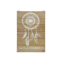 36X24CM FOLLOW YOUR DREAMS WALL PLQ
