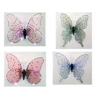 MYSTICAL FAIRY B/FLY W/LIGHTS 4ASST 30x30CM