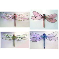 MYSTICAL FAIRY DFLY W/LIGHTS 4ASST 37x19CM