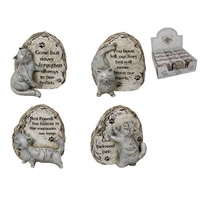 9CM CAT MEMORIAL PLAQUE 4ASST UN12