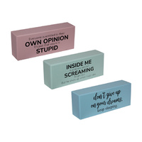 20CM FUNNY WORD COLOUR BLOCK QTY 6