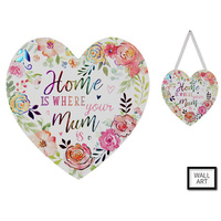 18X18CM MUM HEART HANGER QTY 4
