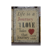 LIFE IS A JOURNEY WALL PLQ