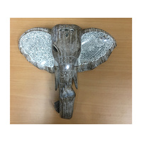ELEPHANT HEAD W/MOSAIC EARS