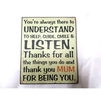 YOURE ALWAYS THERE PLAQUE