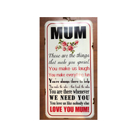 IRON WALL PLAQUE MUM