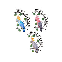 COCKATOO WELCOME PLAQUE 3ASST