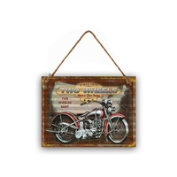 SIGN TWO WHEELS 29X40CM