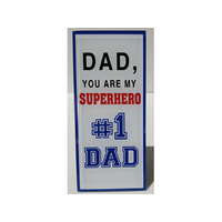 PLAQUE NUMBER 1 DAD 8X18CM