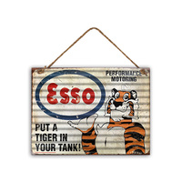 SIGN ESSO TIGER IN TANK 30X40CM