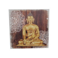 50X50CM BUDDHA MANDALA CANVAS PRINT