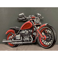 50X70CM MOTOR IRON WALL PLAQUE