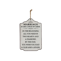 SIGN MARRIAGE 25X17CM