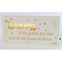 STARLIGHT LED BLOCK 20X10CM KINDNESS