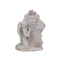 20CM INSPIRATIONAL KNEELING ANGEL PLAQUE