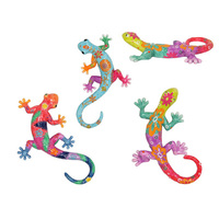 20CM LIZARD W/COLOUR GLOSS FINISH 3ASST