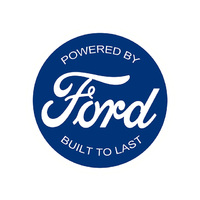 TIN SIGN ROUND FORD 25x25cm