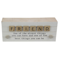 20CM FRIEND WORDING BLOCK QTY 6