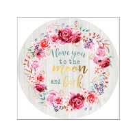 40CM LOVE YOU WALL CANVAS PRINT