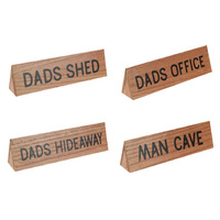 20CM DAD PLAQUE 4ASST QTY 6